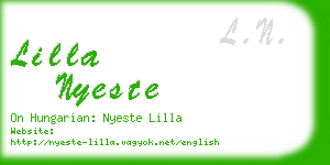 lilla nyeste business card